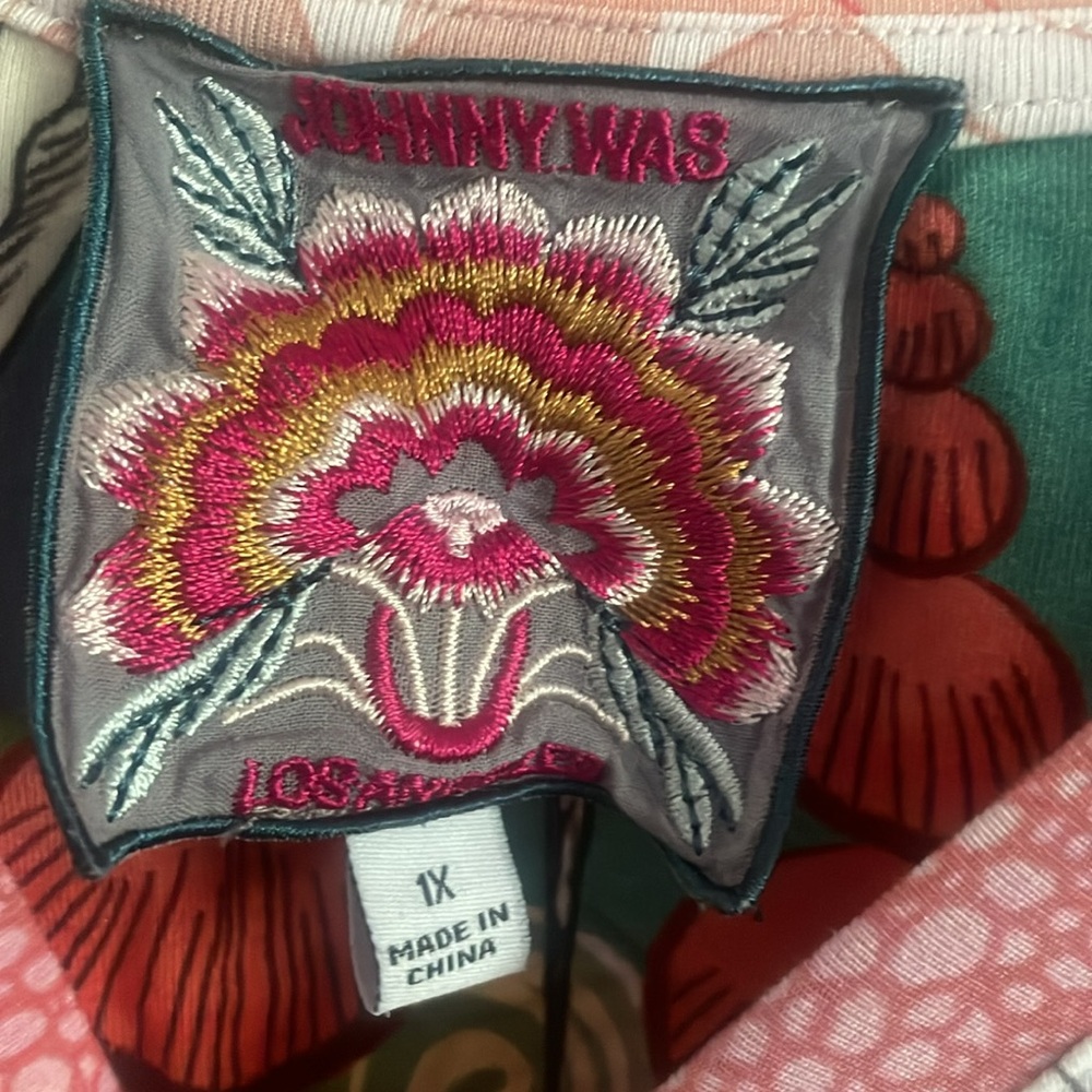 Johnny Was Short Sleeve Blouse Size XL - Picture 7 of 11